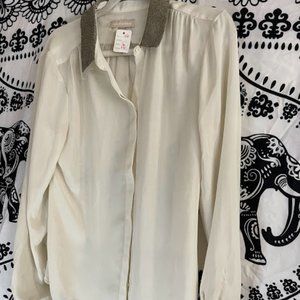 Women's Banana Republic Long Sleeve with Glitter Trimming